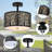 Nychelle Rattan Semi Flush Mount