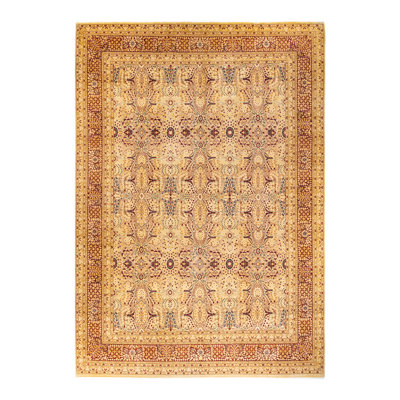 Rorex One-of-a-Kind 9' 1" X 12' 10" 2000s Wool Area Rug in Ivory