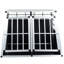 Chenil de transport noir en aluminium pour animal de compagnie