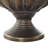 Stoudt Metal Urn Shaped Decorative Bronze Vase with Cut Outs