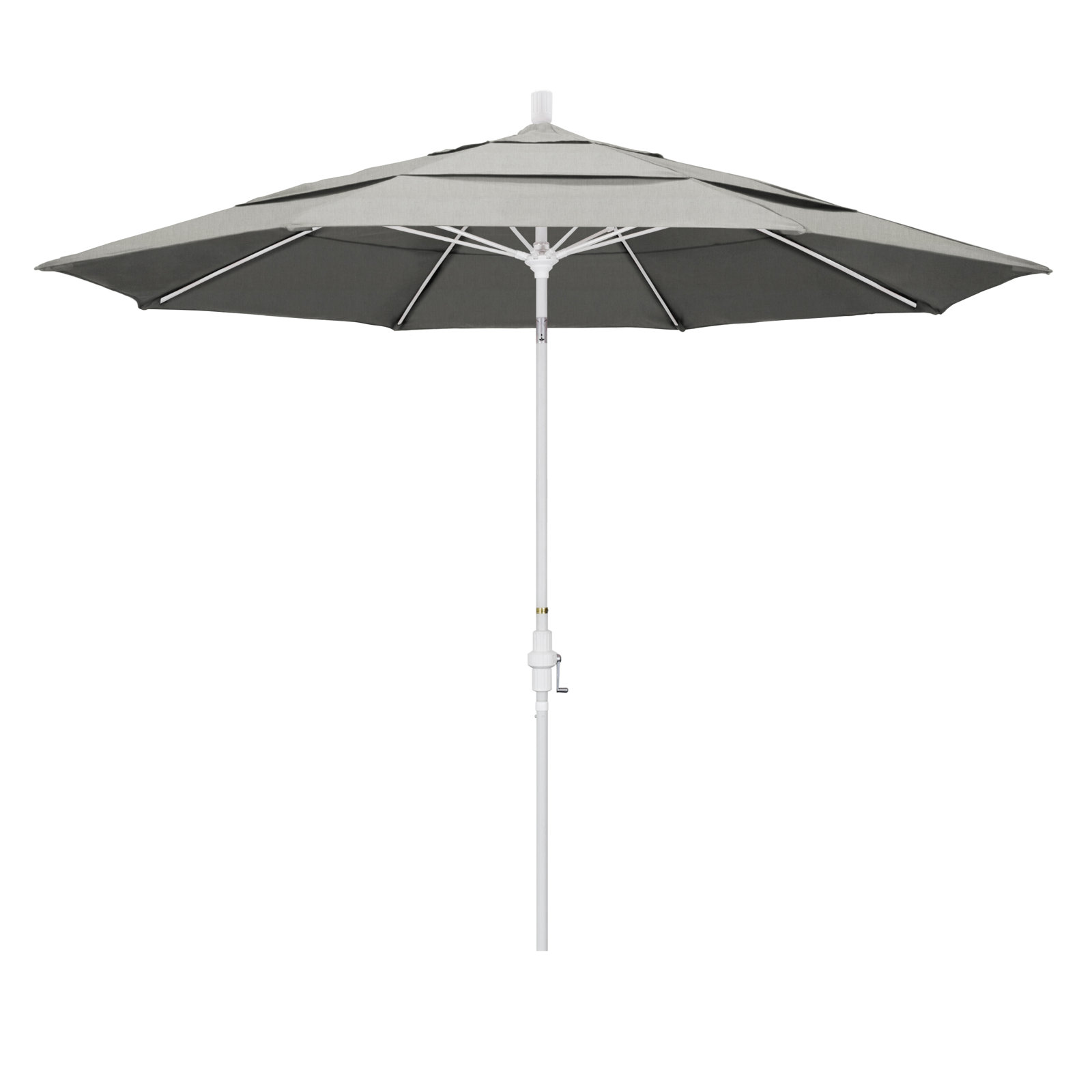 Brent 132'' Sunbrella® Outdoor Umbrella, Canvas Granite Sunbrella® Canvas