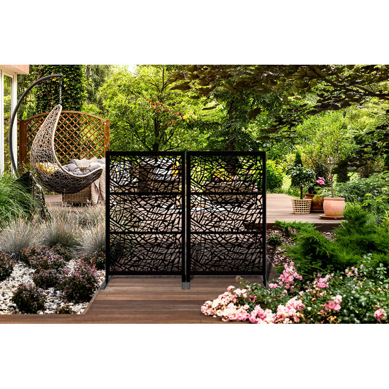 Laser Cut Metal Privacy Stand