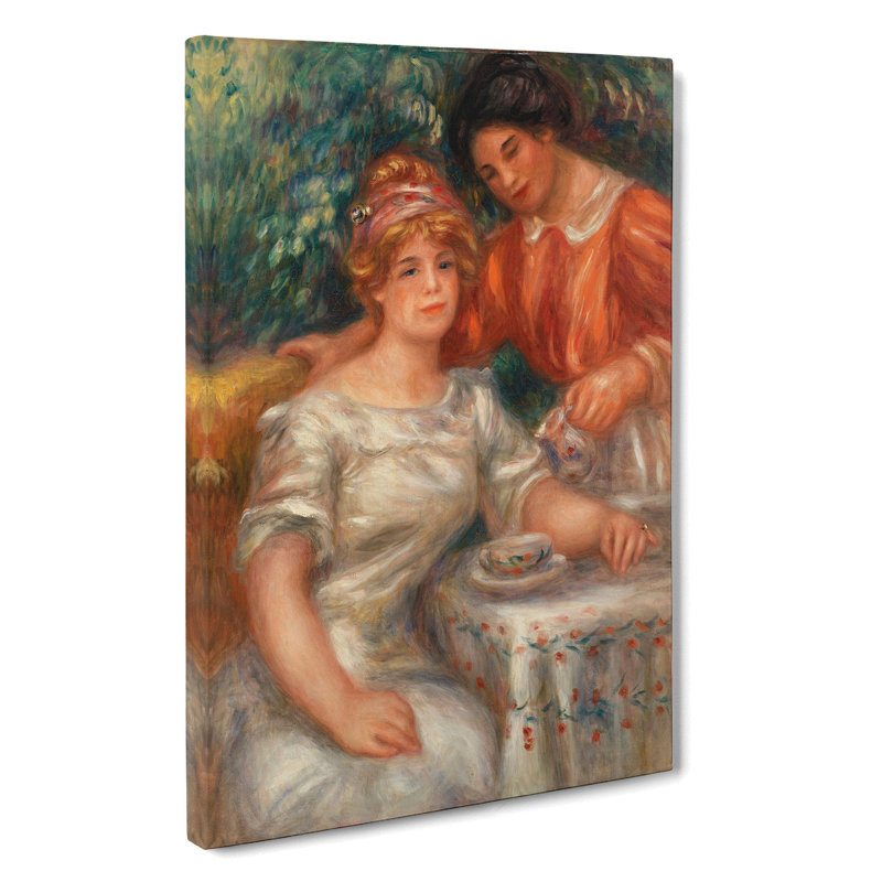 Tea Time by Pierre-Auguste Renoir - Wrapped Canvas, 50cm H x 35cm W x 3cm D