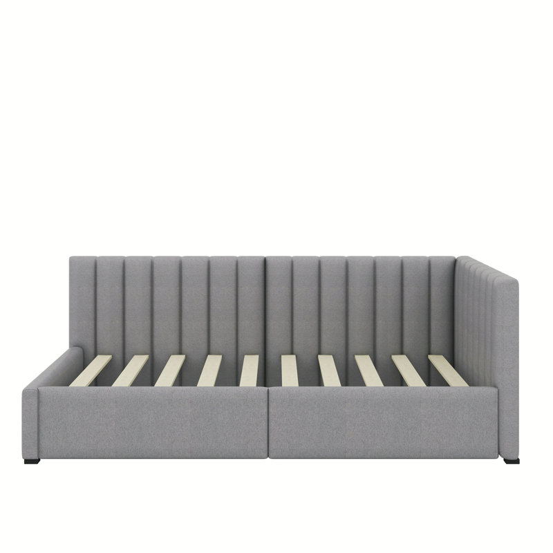 Masakatsu Upholstered Daybed, Gray