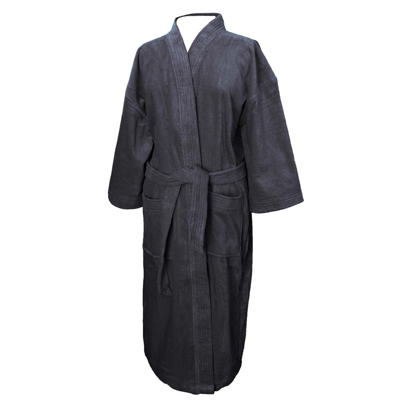 Peignoir 100% coton Appley, Noir