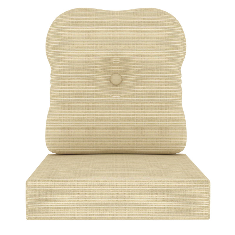 Sunbrella® Indoor/Outdoor Deep Seating Cushion, Dupione Sand