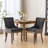Bronze Nail Head Upholstered Side Dining Chair-1225742223