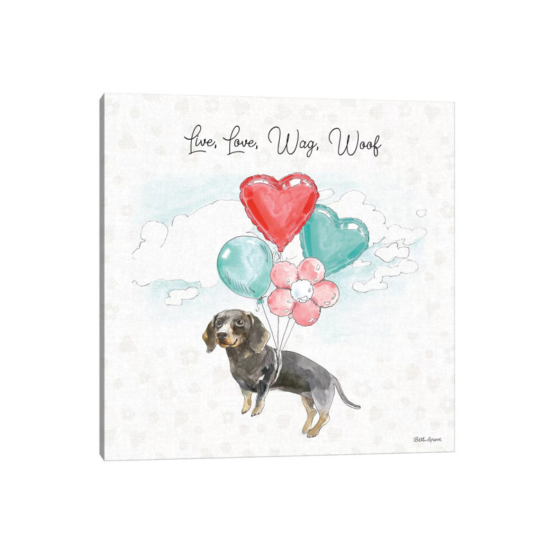 Paws Of Love V by Beth Grove - Wrapped Canvas Print, 30.48 cm H x 30.48 cm W