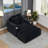 Corduroy Single Sofa With One Pillow, Two Throw Pillows, A Footstool And Two Storage Spaces.-1898246214
