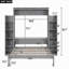 Lit escamotable double avec tablettes et lumières DEL-110480264-110480267