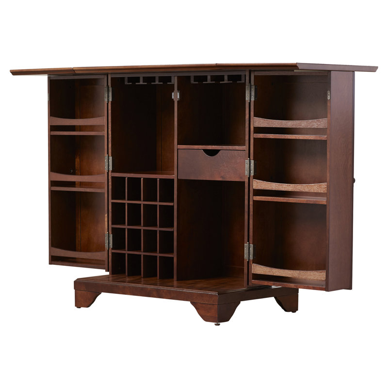 Armoire de bar Hedon, Acajou rétro