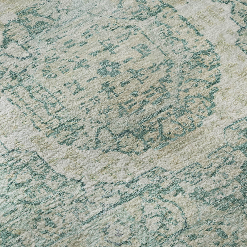 Tapis à bordure lavable à la machine de qualité supérieure AMF1740, Tapis de couloir 2 pi 3 po x 7 pi 6 po