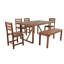 Ensemble de table et chaises d'extérieur en bois d'acacia de haute qualité pour patio, balcon et cour arrière-1267094972