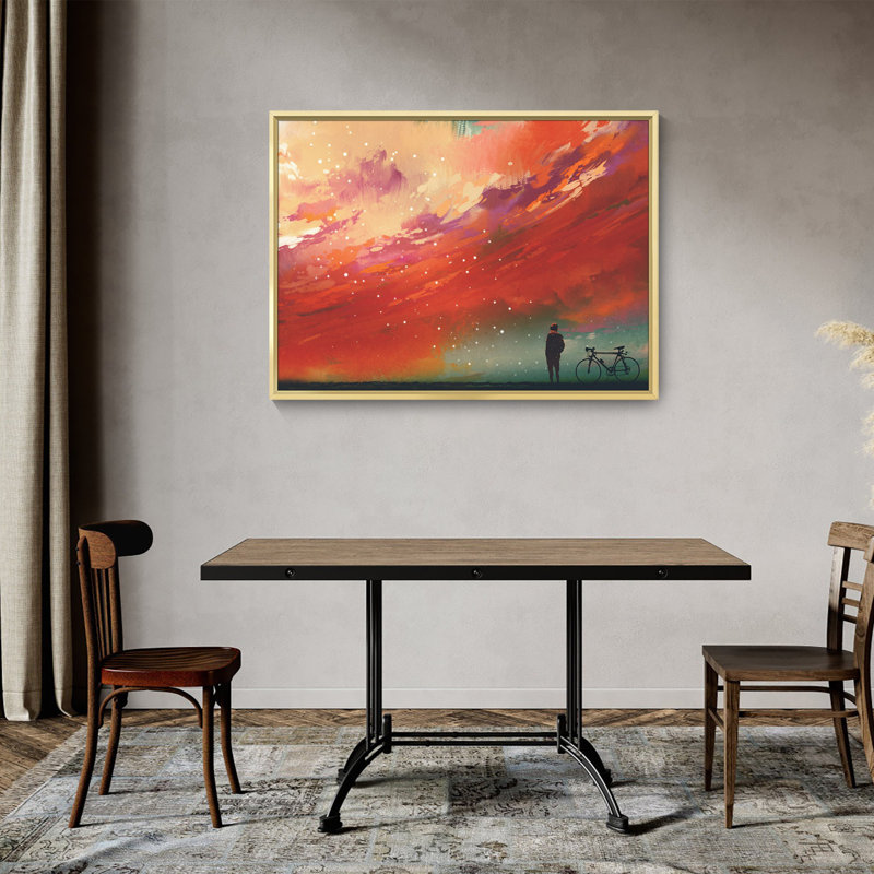 Peinture sur toile encadrée, H 12 po x l 16 po