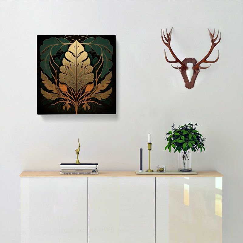 Leaf Art Deco No.2 - Print