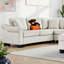 Canapé modulaire en chenille de 111,8 po en forme de U - 6 places avec repose-pieds de rangement mobile, capacité de siège de 330 lb-1116208224