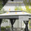 Pavillon de jardin pliable facile à installer, abri de jardin escamotable avec filet à fermeture éclair, sac de transport-126120913