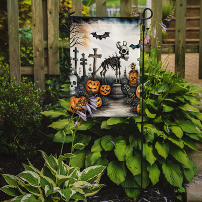 Double Sided 15.5'' H x 11.25'' W Polyester Halloween Garden Flag