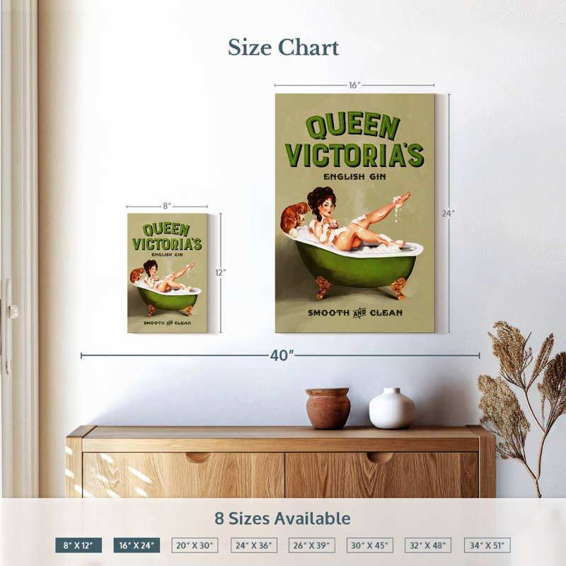 Tergel Queen Victoria Bath, 12" H x 8" W