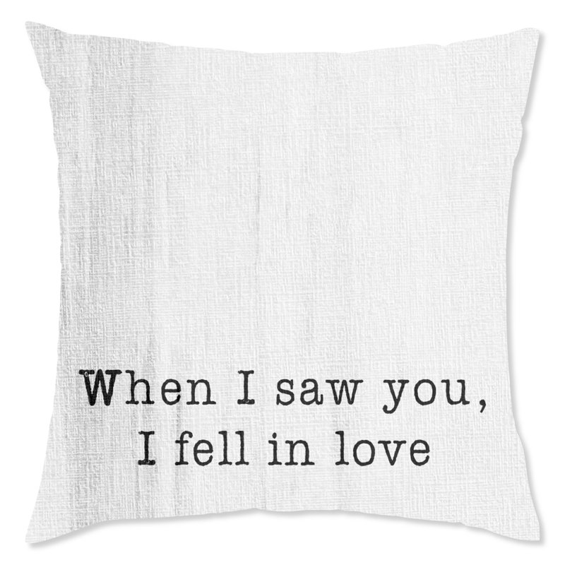 Housse et insert de coussin carré Love