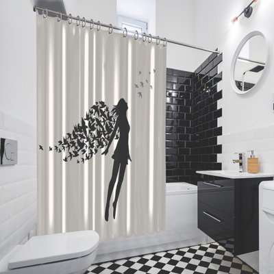 Fairy Printed Showers Curtain