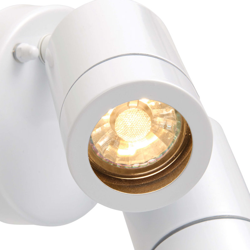Metcalfe 2 - Bulb 11.3cm H Outdoor Armed Sconce, White