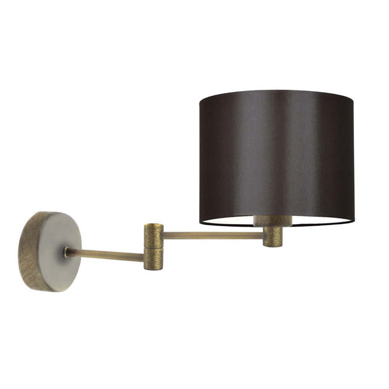 Ayaru Steel Armed Sconce, Antique Old Gold, Brown