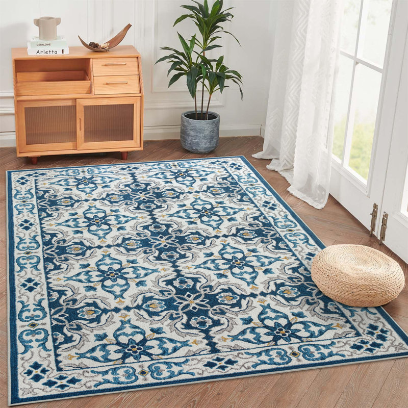 Asilee Abstract Machine Printed Area Rug, Rectangle 80 x 150 cm