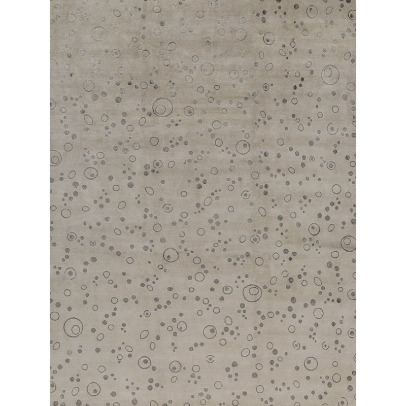 Tapis beige noué à la main de haute qualité