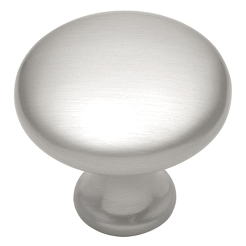 Poignée champignon Conquest 1 1/8 po de diamètre, Nickel satiné