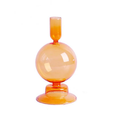 Vase en verre pour centre de table, bougeoir moderne et élégant pour fleurs, décoration de mariage ou d'intérieur, cadeau de pendaison de crémaillère, forme sphérique