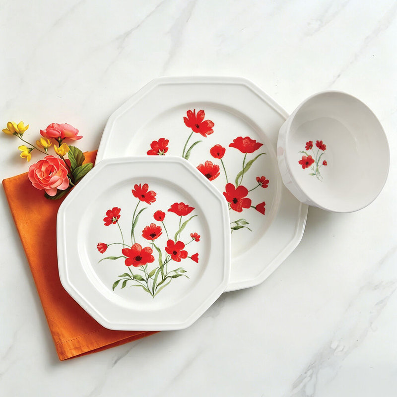 Service de table 12 pièces, service pour 4 Mikasa Roselle