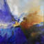 Cobalt Drift Print by Jennifer Hollack Raboin-39774180-39774181