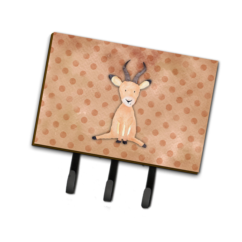 Garde-polkadot ou porte-clé antilope aquarelle