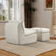Fauteuil d'appoint rembourré avec repose-pieds Modern-998673943