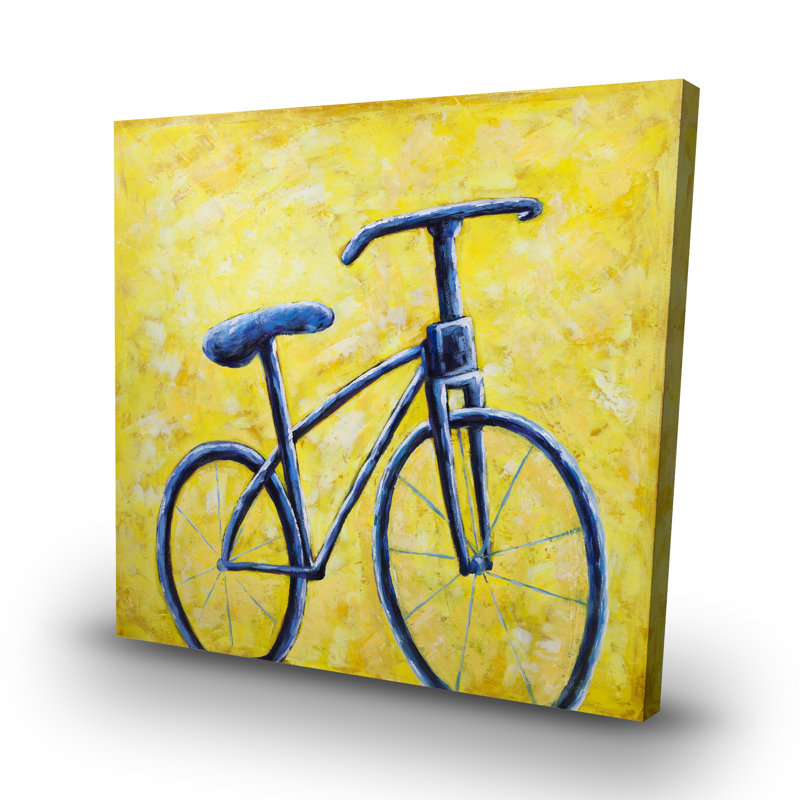 bike abstract - 32"x32" art on canvas