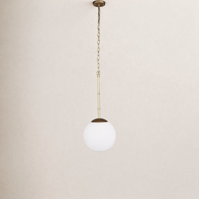 Single Light Glass Dimmable Pendant