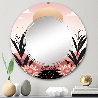 Bougain Circle Wall Mirror