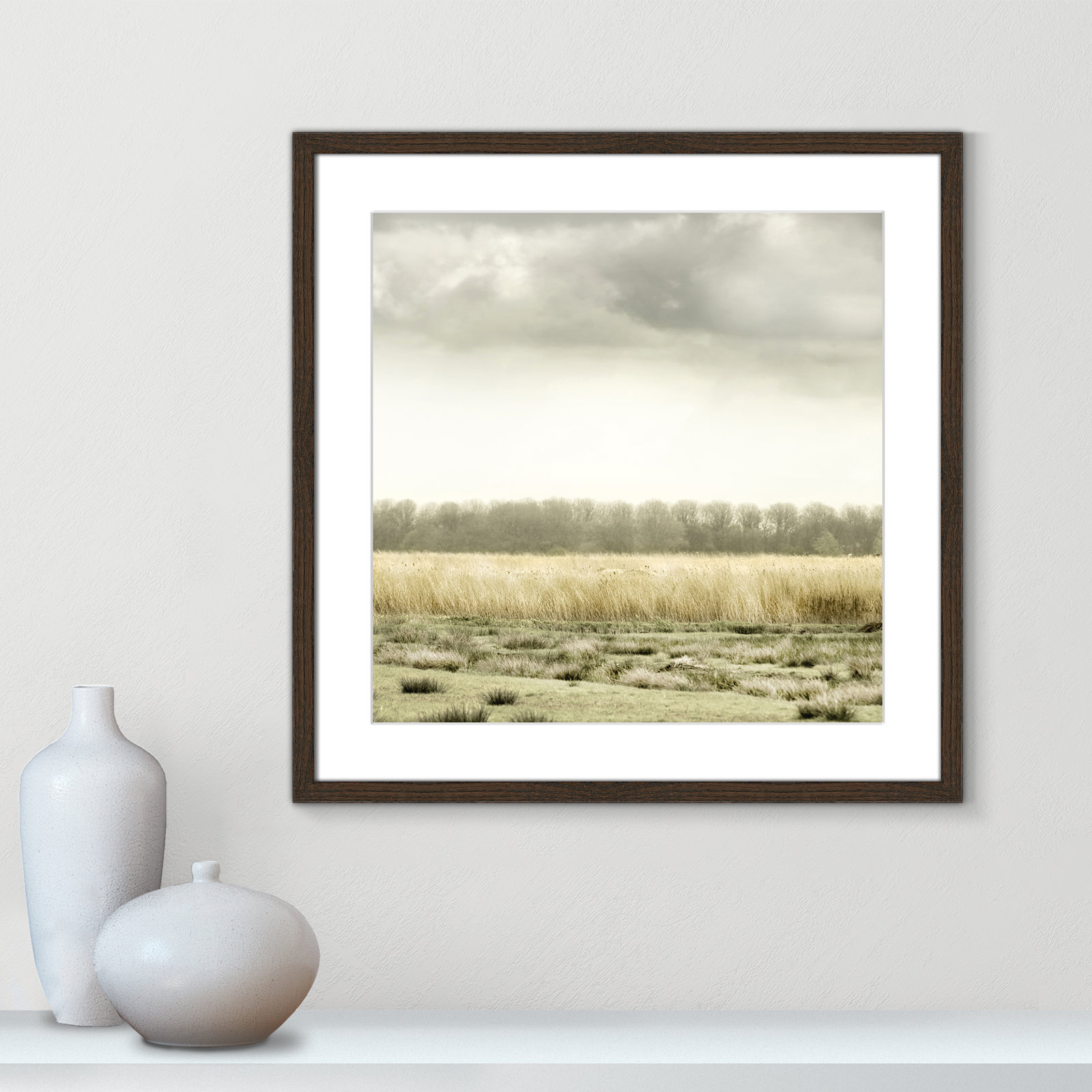 Henri "Meadowland" Print by Danita Delimont, 23.5" H x 23.5" W, Walnut Wood Grain
