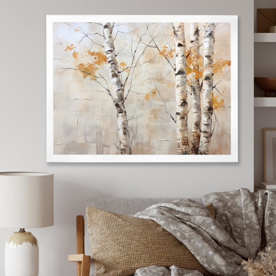 " Beige Silver Birch Tree Beauty "