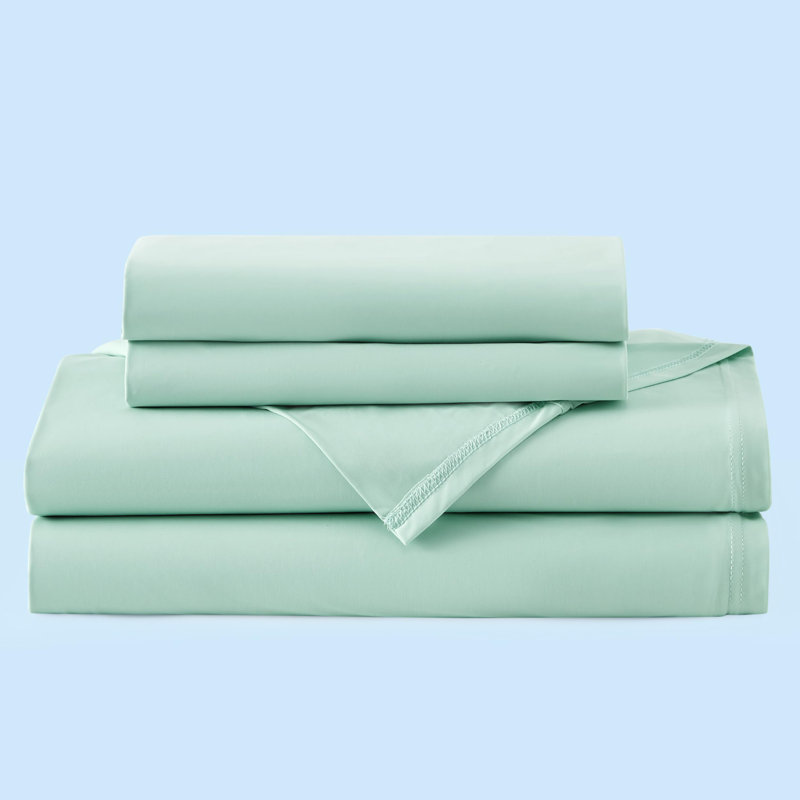 Bedsure Cooling Sheets with Deep Pocket Up to 17.5", White, King Sheet Set with 2 Pillowcases