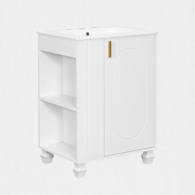 24" Sink Vanity with Ceramic Sink