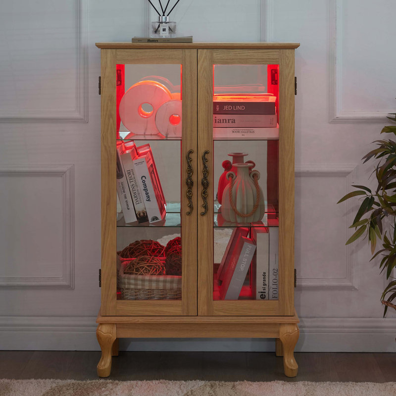 Vitrine avec éclairage DEL et tablettes réglables