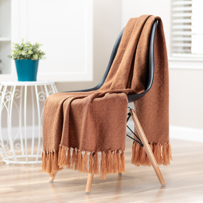Mini Maze Super Soft Throw, Brown