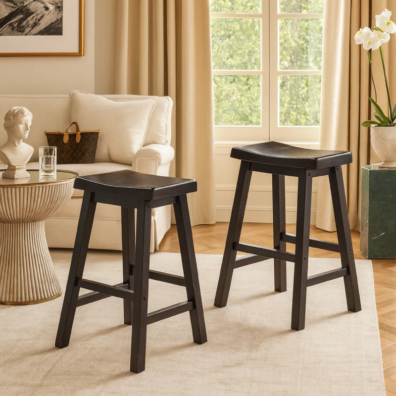Justinian Counter Stool, Counter Stool (24” Seat Height), Espresso