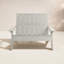 Causeuse double en plastique recyclé Byrnes-705437829