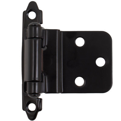 Self-Closing Inset Cabinet Hinge, 3/8 Inches, 1-Pair, Matte Black By Stone Harbor Hardware