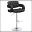 Tabouret de bar réglable noir
