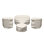 Ensemble de housses de patio, housse de mobilier d'extérieur imperméable 4 pièces pour table basse, chaise et causeuse d'extérieur