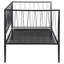 Vertigo Matte Metal Daybed Bed Frame With Slatted Platform And Sturdy Support, Perfect For Compact Spaces